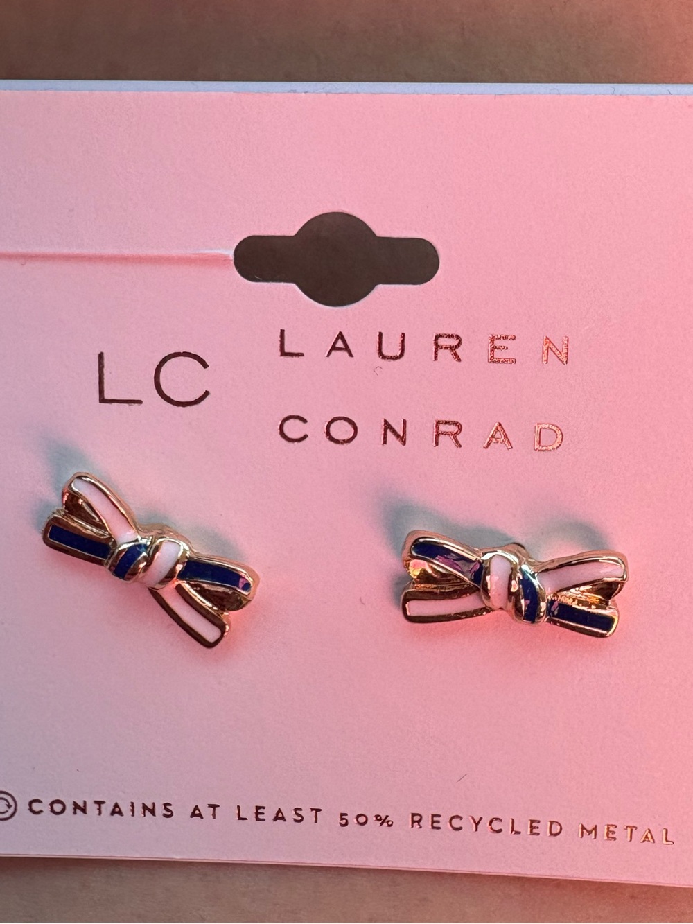 NEW Lauren Conrad Bow Stud Earrings